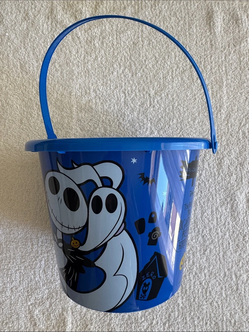 Disney The Nightmare Before Christmas Character Blue Trick-or-Treat Candy Bucket